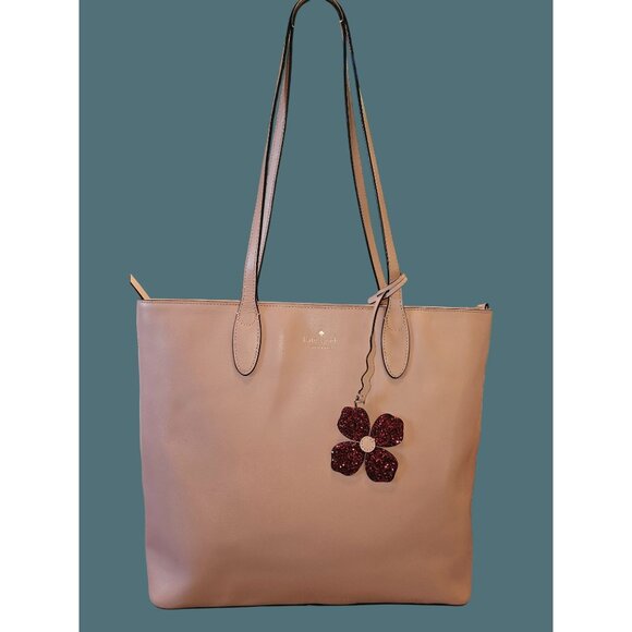 Kate Spade New York Handbags - Kate Spade New York Kerri Medium Pink Smooth Leather Tote Shoulder Bag